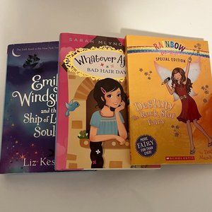 BOOKS LOT OF 3 (Rainbow Magic, Whatever After & Emily Windsnap) Preowned